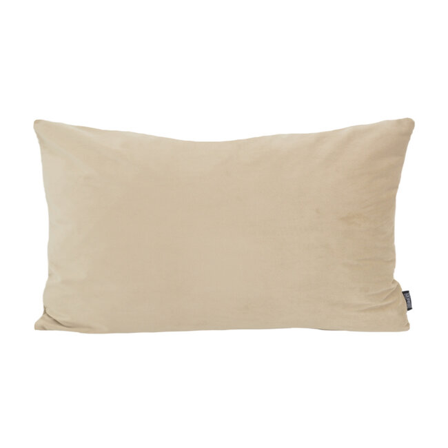 Velvet Beige Long | 30 x 50 cm | Kussenhoes | Velvet/Polyester