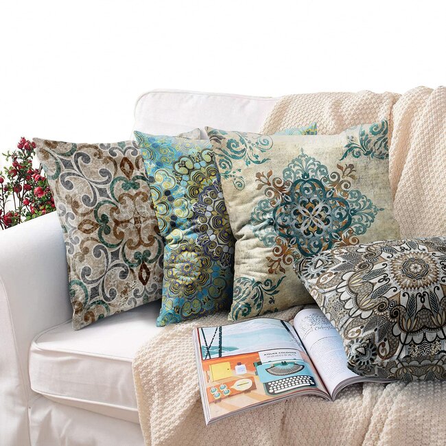 Vintage Tile #1 Kissenbezug | 45x45 cm | Baumwolle/Polyester