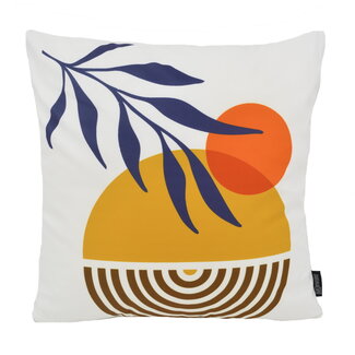 Gek op kussens! Izze Leaf Kussenhoes | 45x45 cm | Katoen/Polyester
