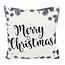 Black/White Christmas Kussenhoes | 45x45 cm | Katoen/Polyester