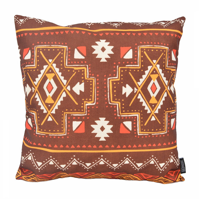 Indian Style Brown | 45 x 45 cm | Kussenhoes | Katoen/Linnen