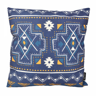 Indian Style Darkblue Kussenhoes | 45x45 cm | Katoen/Linnen