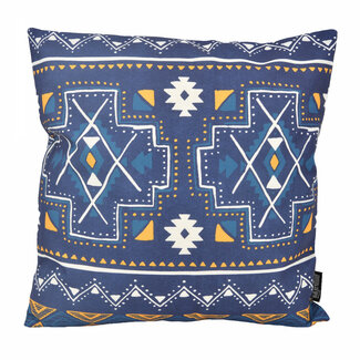 Gek op kussens! Indian Style Darkblue Kissenbezug | 45x45 cm | Baumwolle/Leinen