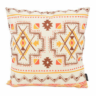 Gek op kussens! Indian Style Beige Kissenbezug | 45x45 cm | Baumwolle/Leinen