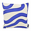 Gek op kussens! Royal Blue Lines Kussenhoes | 45x45 cm | Katoen/Linnen