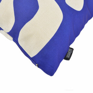 Royal Blue Coral Kussenhoes | 45x45 cm | Katoen/Linnen