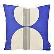 Royal Blue Abstract Kussenhoes | 45x45 cm | Katoen/Linnen
