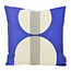 Royal Blue Abstract Kissenbezug | 45x45 cm | Baumwolle/Leinen