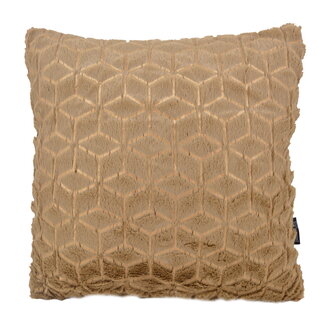 Gek op kussens! Camel/Gold Geometric | 45 x 45 cm | Kussenhoes | Polyester