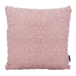 Gek op kussens! Pink/Gold Geometric | 45 x 45 cm | Kussenhoes | Polyester