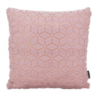 Pink/Gold Geometric | 45 x 45 cm | Kussenhoes | Polyester