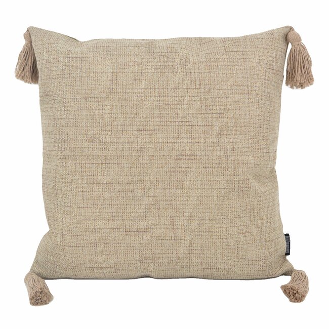 Tassle Washed Beige | 45 x 45 cm | Kussenhoes | Katoen