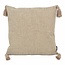 Gek op kussens! Tassle Washed Beige | 45 x 45 cm | Kussenhoes | Katoen