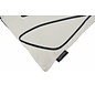 Sierkussen Abstract Face White - Outdoor | 45 x 45 cm | Katoen/Polyester