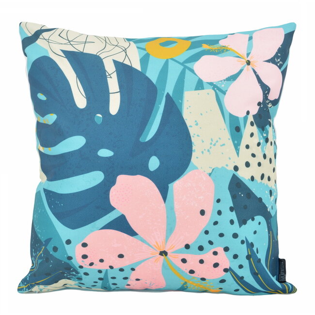 Sierkussen Abstract Summer #2 - Outdoor | 45 x 45 cm | Katoen/Polyester