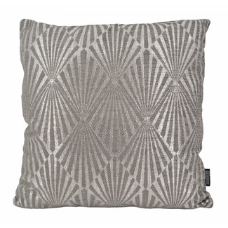 Gek op kussens! Sierkussen Art Deco Silver/Grey | 45 x 45 cm | Polyester