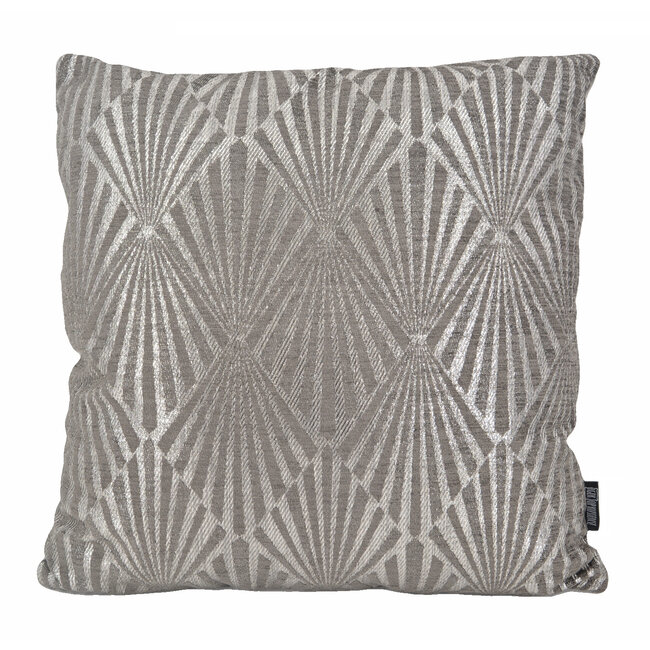 Sierkussen Art Deco Silver/Grey | 45 x 45 cm | Polyester