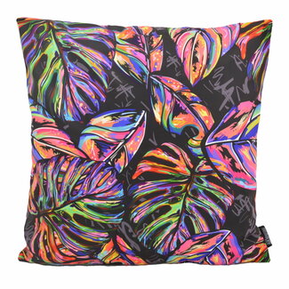 Gek op kussens! Sierkussen Art Leaves #2 | 45 x 45 cm | Katoen/Polyester