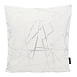 Sierkussen Azra Silver / White | 45 x 45 cm | Katoen