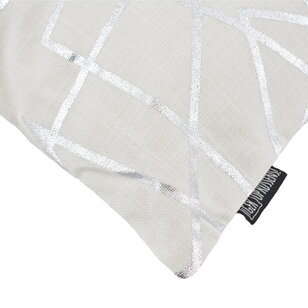 Sierkussen Azra Silver / White | 45 x 45 cm | Katoen