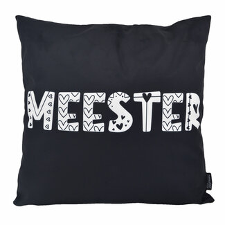 Gek op kussens! Sierkussen Bedankt MEESTER | 45 x 45 cm | Katoen/Polyester