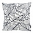 Sierkussen Black & White Leaves | 45 x 45 cm | Katoen/Polyester