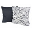 Sierkussen Black & White Leaves | 45 x 45 cm | Katoen/Polyester