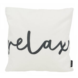 Gek op kussens! Sierkussen Black & White Relax - Outdoor | 45 x 45 cm | Polyester