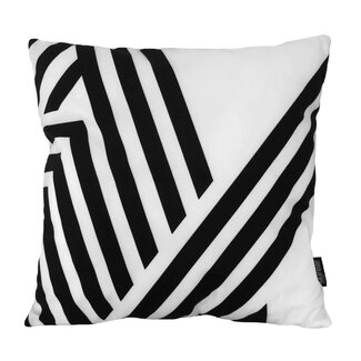 Sierkussen Black & White Retro | 45 x 45 cm | Katoen/Polyester