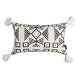 Sierkussen Black / White Tassle | 30 x 50 cm | Polyester