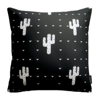 Gek op kussens! Sierkussen Black Cactus | 45 x 45 cm | Katoen/Polyester