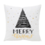 Sierkussen Black Christmas Tree | 45 x 45 cm | Katoen/Polyester