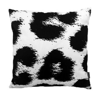 Sierkussen Black Leopard Animal | 45 x 45 cm | Katoen/Polyester