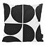 Gek op kussens! Sierkussen Black Shapes #1 | 45 x 45 cm | Katoen/Polyester