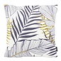 Sierkussen Blue Palm Leaves | 45 x 45 cm | Katoen/Polyester
