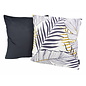 Sierkussen Blue Palm Leaves | 45 x 45 cm | Katoen/Polyester
