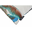 Sierkussen Blue/Green Peacock - Outdoor | 30 x 50 cm | Katoen/Polyester