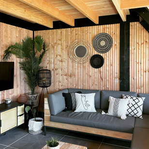 Sierkussen Boho Kaya Black | 40 x 40 cm | Katoen