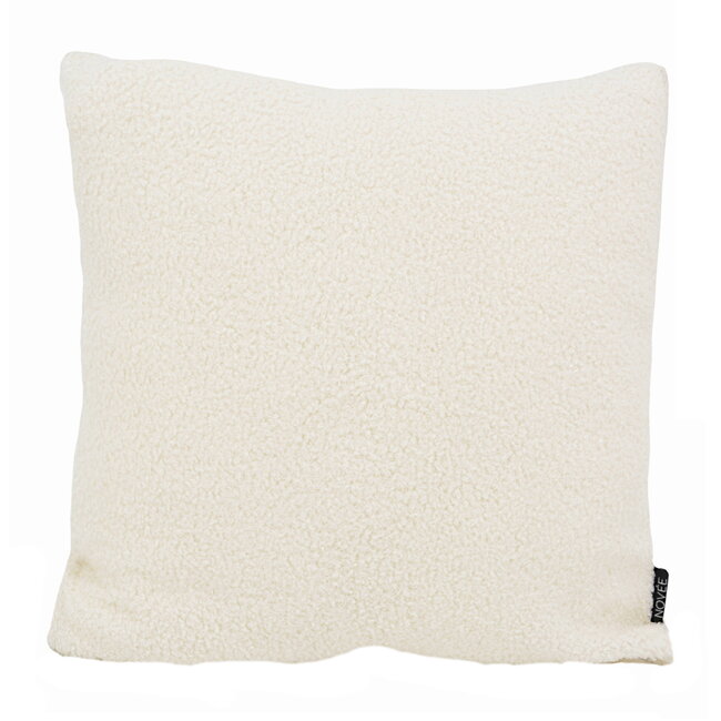 Sierkussen Boucle Ivoor | 45 x 45 cm | Polyester