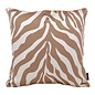 Sierkussen Brown Zebra | 45 x 45 cm | Jacquard/Polyester