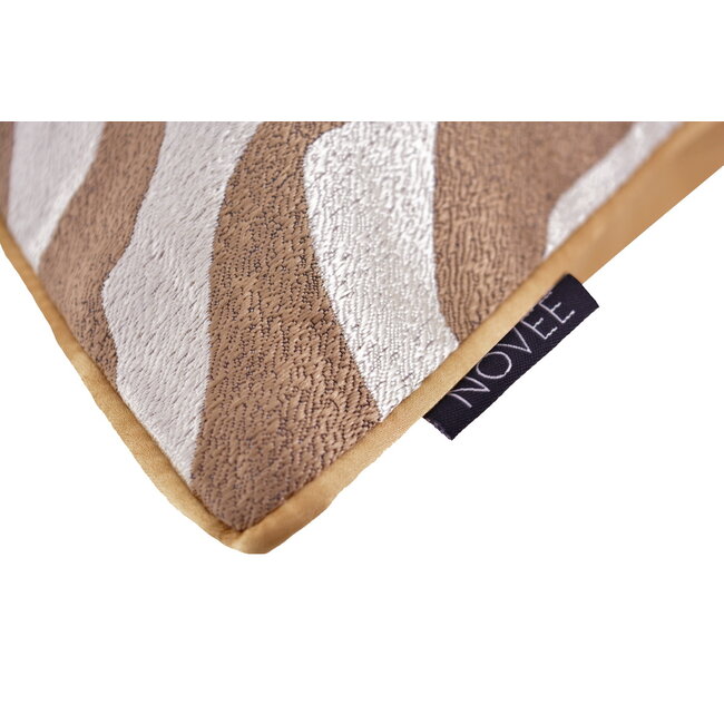 Sierkussen Brown Zebra | 45 x 45 cm | Jacquard/Polyester