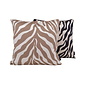 Sierkussen Brown Zebra | 45 x 45 cm | Jacquard/Polyester