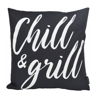 Gek op kussens! Sierkussen Chill & Grill - Outdoor | 45 x 45 cm | Katoen/Polyester