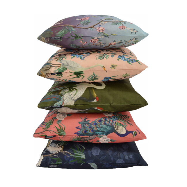 Sierkussen Chinese Herons | 45 x 45 cm | Katoen/Linnen
