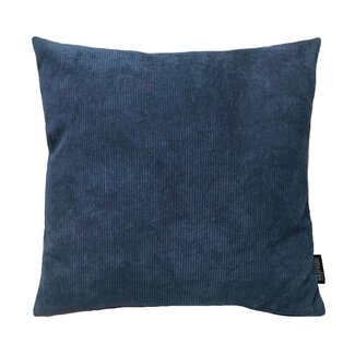 Gek op kussens! Sierkussen Coco Blauw Ribfluweel | 45 x 45 cm | Ribfluweel