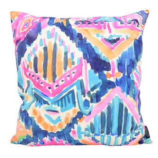 Gek op kussens! Sierkussen Colorful Print #1 | 45 x 45 cm | Katoen/Polyester