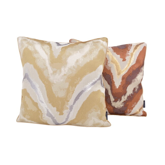 Sierkussen Copper Wave | 45 x 45 cm | Jacquard/Polyester