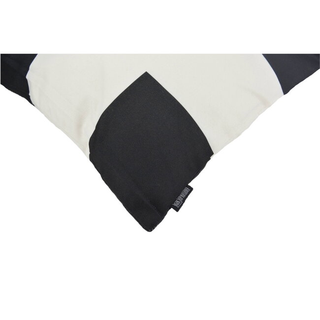 Sierkussen Dano Black/White #1 - Outdoor | 45 x 45 cm | Katoen/Polyester