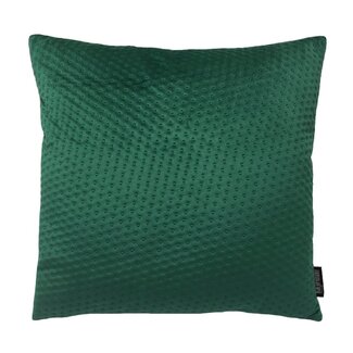 Gek op kussens! Sierkussen Dark Green Button Velvet | 45 x 45 cm | Velvet/Polyester