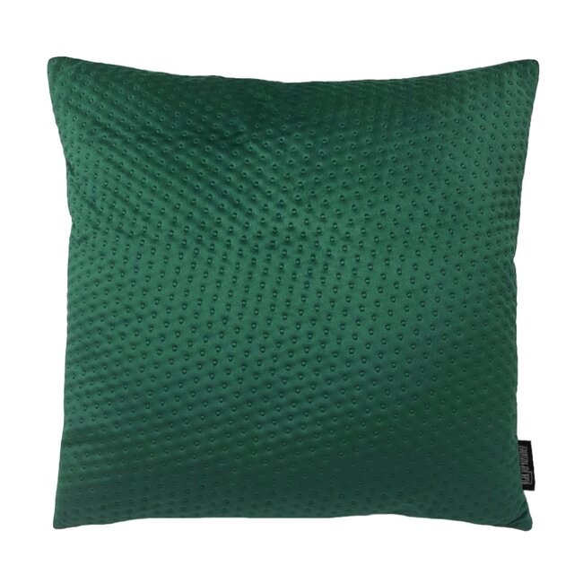 Sierkussen Dark Green Button Velvet | 45 x 45 cm | Velvet/Polyester